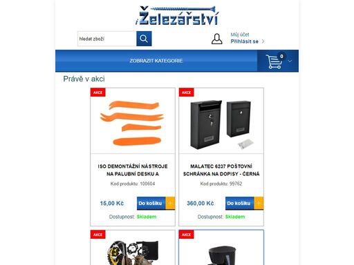 naradi železářství, nářadí, spojovací materiál, zahradní technika, vrtačly, kladiva, frézy, sekačky, pily