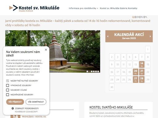 dřevěný kostel svatého mikuláše v hradci králové.
