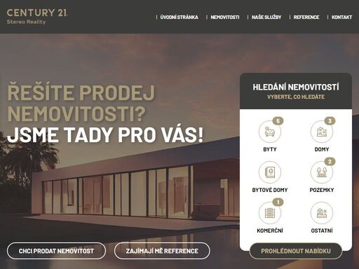 stovky nemovitostí na prodej každý den. to je realita.