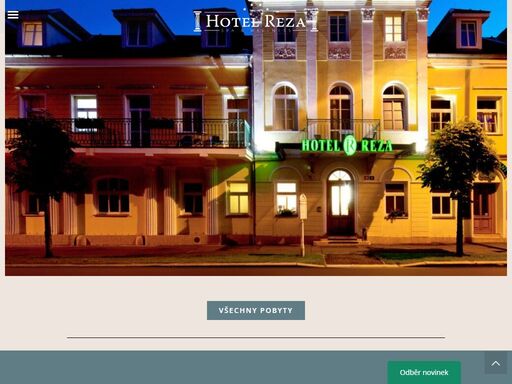 hotel reza františkovy lázně na vás už čeká. luxusní ubytování, wellness i lázeňské procedury to vše naleznete v hotel reza.