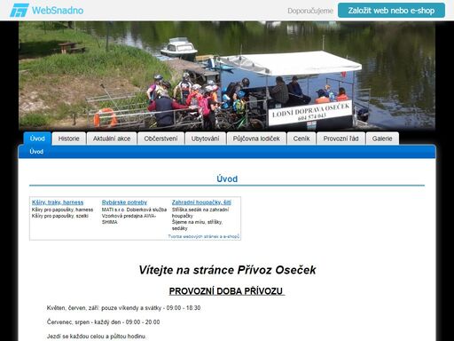 přívoz oseček