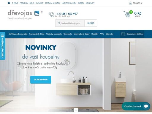 koupelnový nábytek dřevojas – spojení české poctivosti, precizního zpracování a špičkového designu. 5letá záruka a výroba na míru! 