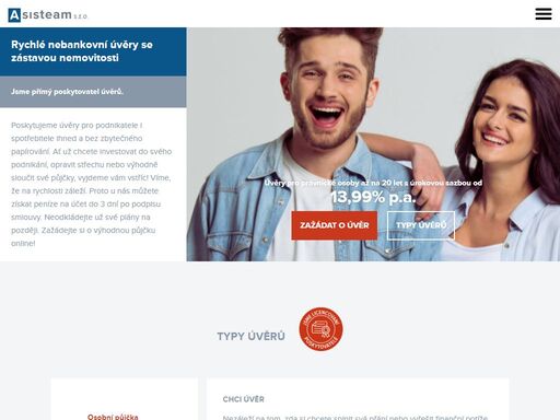 asisteam - nebankovní půjčky ihned a bez registru