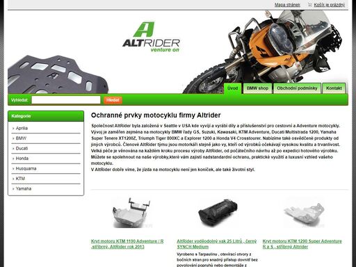 padací rámy, kryty motoru, světel, plotny