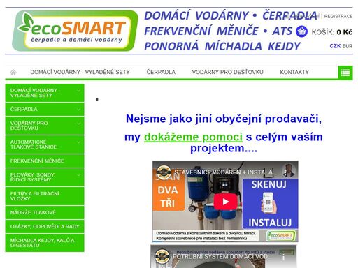 domácí  vodárna s frekvenčním měničem, domácí vodárny sady s konstantním tlakem. ponorné čerpadlo do vrtu, do studny, dešťovky. vodárny pro stavbu rodinného domu.