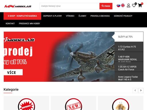 vše pro modeláře a modelářské potřeby, modely aut, modely letadel, plastové modely, ropos models