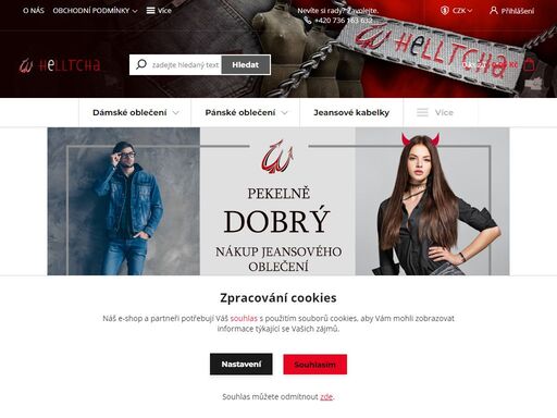 skvělý online obchod a kamenná prodejna s širokou nabídkou dámského a pánského jeansového oblečení.
