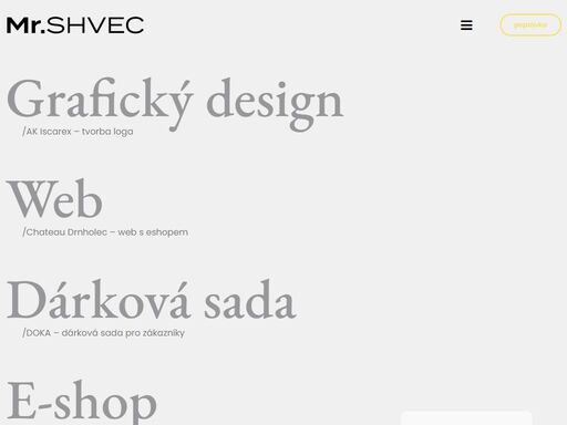 kreativní studio specializující se na grafický design, fotografii, tvorbu webu a eshopu. tvoříme značkám vizuální podobu od loga až po eshop.