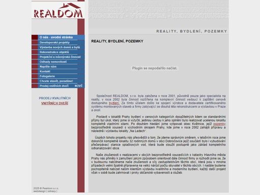 specialista na reality, atraktivní pozemky a kvalitní bydlení
