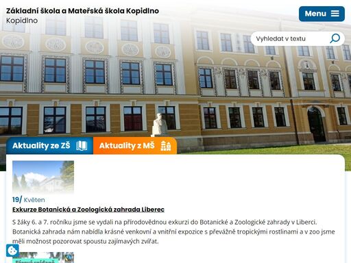 základní škola a mateřská škola kopidlno je plně organizovaná škola zajišťující základní vzdělávání žáků z kopidlna a okolních obcí.