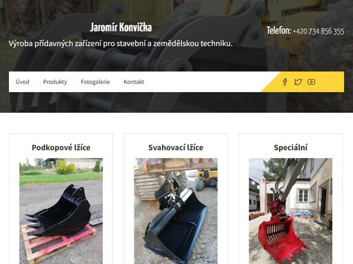 výroba přídavných zařízení pro stavební a zemědělskou techniku.