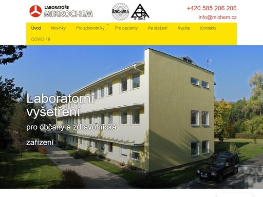 laboratoře mikrochem nabízí laboratorní vyšetření pro zdravotníky či pro samoplátce z olomouce, uničova, šternberku, litovle, prostějova, otrokovic, šumperka atd. kontaktujte nás.