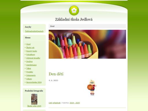 aktuální události a dění v základní škole jedlová. 