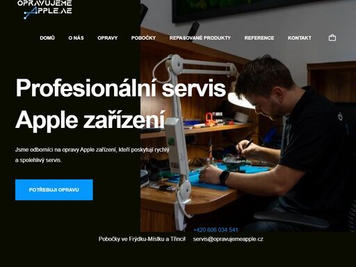 profesionální oprava iphonů a výměna baterií, displejů a dalších zařízení v okolí frýdku-místku. naše služby zahrnují kvalitní servis pro mobilní zařízení všech značek. navštivte nás pro rychlé a spolehlivé řešení vašich potřeb.