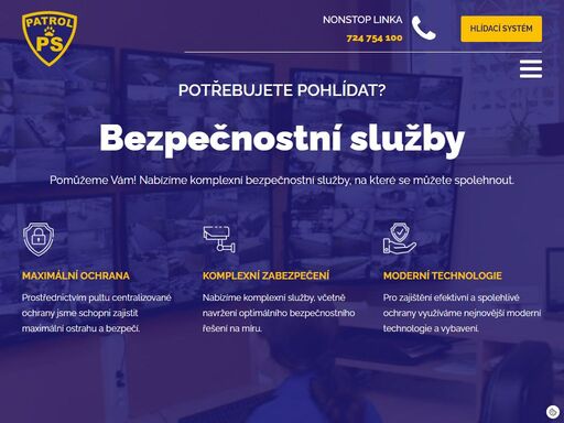 pomůžeme vám! nabízíme komplexní bezpečnostní služby, na které se můžete spolehnout. prostřednictvím pultu centralizované ochrany jsme schopni zajistit maximální ostrahu a bezpečí.