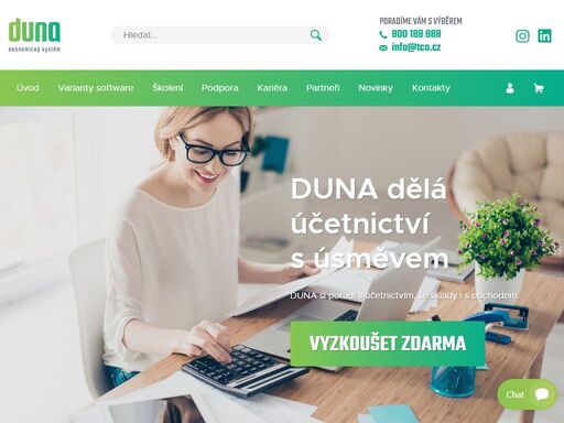 program pro účetnictví duna účto, mzdový software duna mzdy, software pro ordinace duna medik a systém pro distributory energií duna teplo