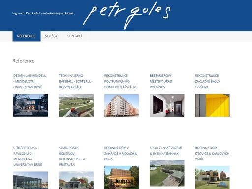 ing. arch. petr goleš - autorizovaný architekt