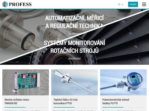 měřicí a regulační technika - pma, west control solutions (regulátory), baumer (měření teploty, tlaku a hladiny), knick (signální oddělovače a převodníky), …