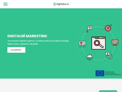 jsme kreativní digitální agentura. vytváříme online komunikační strategie. měříme výkon. tvoříme atraktivní internetové prezentace. vyprávíme váš příběh.