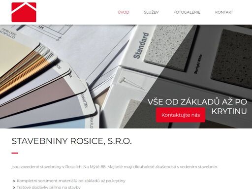 stavebniny rosice, s.r.o., jsou nově postavené stavebniny v rosicích.