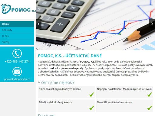 pomoc, k.s. - účetnictví, daně