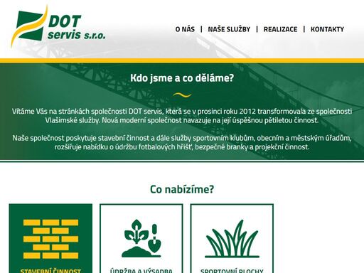 webové stránky společnosti dot servis s.r.o.