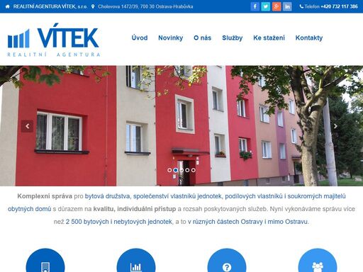 provádíme komplexní správu pro bytová družstva, společenství vlastníků jednotek, podílových vlastníků i soukromých majitelů obytných domů.