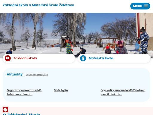 základní škola a mateřská škola želetava je úplná základní škola s devíti ročníky. v ročníku je zpravidla jedna třída. součástí školy je i mateřská škola, která pracuje podle vlastního vzdělávacího programu, školní družina a školní jídelna.