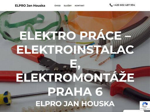 pokud jste z prahy a hledáte šikovného elektrikáře, který zajišťuje veškeré elektro práce jako jsou elektroinstalace či elektromontážní práce, obraťte se na nás.