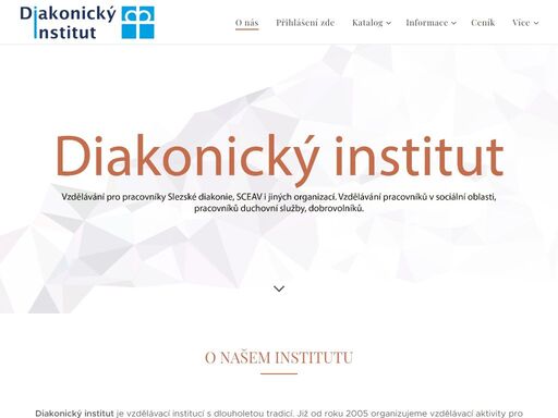 diakonický institut je vzdělávací institucí s dlouholetou tradicí. již od roku 2005 organizujeme vzdělávací aktivity pro pracovníky v sociální oblasti, pastorační pracovníky a dobrovolníky. ve více než 15 leté historii organizace bylo realizováno nespočet vzdělávacích aktivit a projektů ke zvyšování odbornosti pracovníků v sociálních službách a...