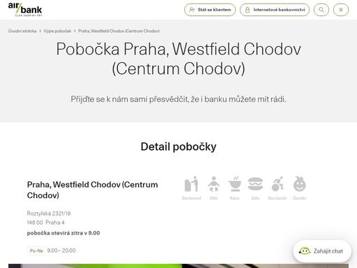 vkladomat: umístění v oc, dostupný dle otevírací doby ocpobočku najdete ve finanční části obchodního