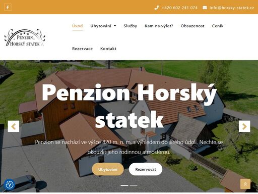 úvod | penzion horský statek nabízí ubytování s domácí atmosférou. rezervujte si svůj pokoj ještě dnes a zažijte nezapomenutelnou dovolenou na šumavě.
