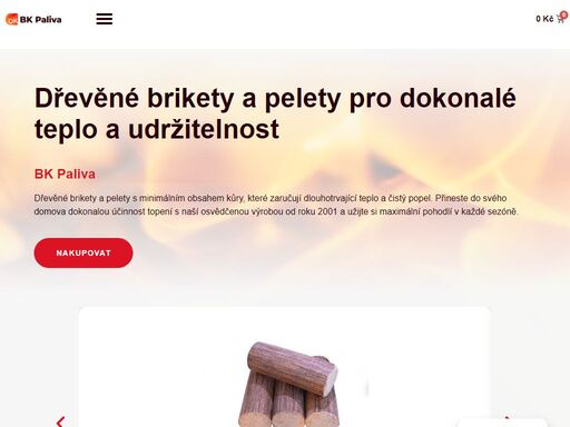 bk paliva - přineste do svého domova dokonalou účinnost topení s naší osvědčenou výrobou od roku 2001 a užijte si maximální pohodlí.