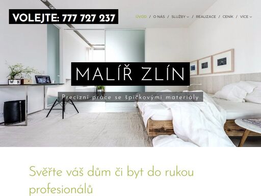 nabízíme práci všeho druhu, natírání, malování pokojů, lakování, stříkání, nátěry fasád. práce děláme od podlahy až po stropy, od bílé barvy po nejmodernější povrchy (benátské štuky, pohledové betony, mramorování, leštěný pískovec apod.).