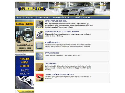 autosklo, pm, brno, pneu, servis, měření propustnosti skel, kridlovicka autosklo a pneuservis brno, křídlovická