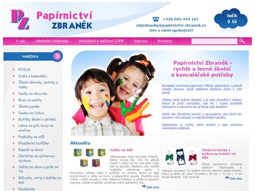 papírnictví zbraněk nabízí školní a kancelářské potřeby za bezva ceny. bohatý výběr a rychlá expedice zboží je u nás samozřejmostí.