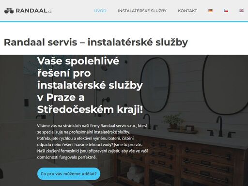 vaše spolehlivé řešení pro instalatérské služby v praze a středočeském kraji! specializujeme se na profesionální instalatérské služby. potřebujete rychlou a efektivní výměnu baterií, čištění odpadu nebo řešení havárie tekoucí vody? jsme tu pro vás. naši zkušení technici jsou připraveni zajistit, aby vše ve vaší domácnosti fungovalo perfektně.