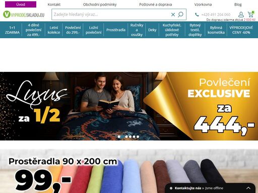 prodej ložního povlečení. prodáváme nejen bavlněné, krepové, mikro a flanelové ložní povlečení, ale i dětské povlečení s potiskem. velký výběr dezénů uspokojí každého zákazníka.vše skladem. záleží nám na kvalitě. 