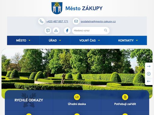 oficiální stránky města zákupy
