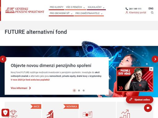 spořte si na důchod s jedničkou na trhu a zajistěte sobě i svým dětem budoucnost, která za to stojí.