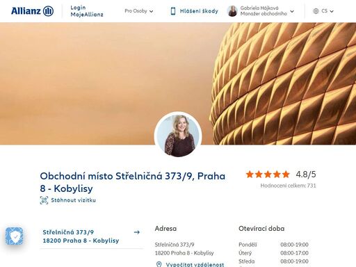 obchodní místo střelničná 373/9, praha 8 - kobylisy