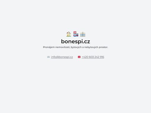 pronájem nemovitostí, bytových a nebytových prostor.