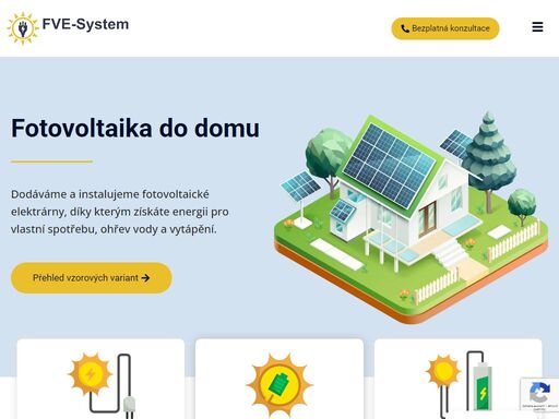 dodáváme a instalujeme fotovoltaické elektrárny, díky kterým získáte energii pro vlastní spotřebu, ohřev vody a vytápění.