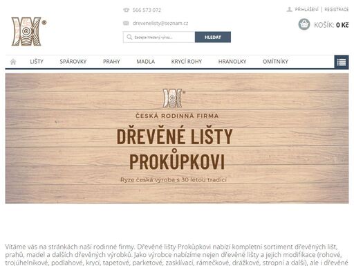 dřevěné lišty prokůpkovi nabízí kompletní sortiment dřevěných lišt, prahů, madel a dalších dřevěných výrobků. nabízíme nejen dřevěné lišty a jejich modifikace (rohové, trojúhelníkové, podlahové, krycí, tapetové, parketové, zasklívací, rámečkové, drážkové, stropní a další), ale i dřevěné prahy, madla, dřevěné hranolky…