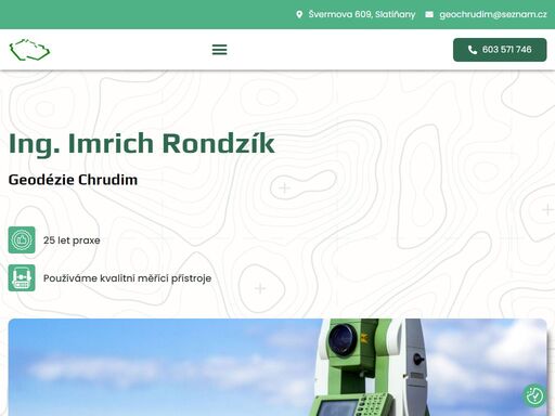 geodetická kancelář nabízí komplexní geodetické služby a práce v okolí města chrudim. neváhejte nás kontaktovat.