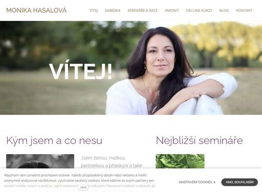 www.monikahasalova.cz - průvodce, lektor a terapeut | 