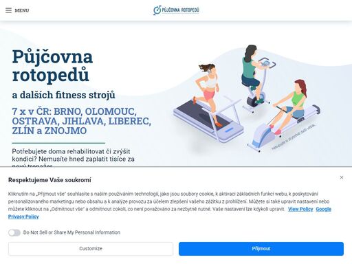 potřebujete doma rehabilitovat či zvýšit kondici? pronajímáme kvalitní stroje přesně pro vaše potřeby! jsme vaše půjčovna rotopedů a fitnes vybavení - brno a zlín
