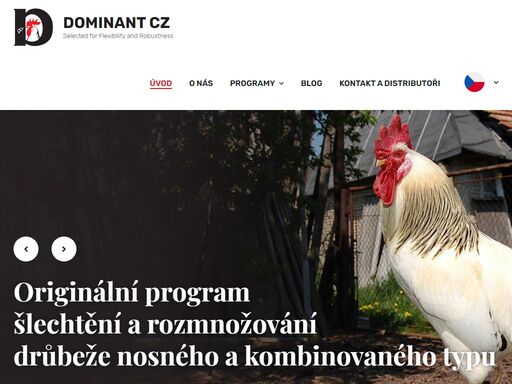 originální program šlechtění a rozmnožování drůbeže nosného typu a typu s kombinovanou užitkovostí.