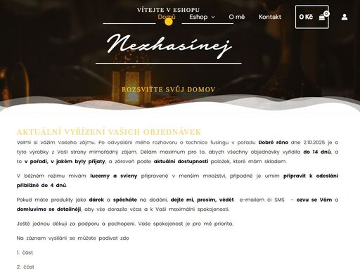 velmi si vážím vašeho zájmu. po od vysílání mého rozhovoru o technice fusingu v pořadu dobré ráno dne 2.10.2025 je o tyto výrobky z vaší strany mimořádný