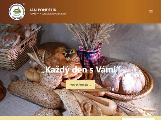 jan pondělík – dvorec s.r.o. je rodinným podnikem založeným roku 1992 zabývajícím se výrobou a prodejem pekařských a cukrářských produktů.